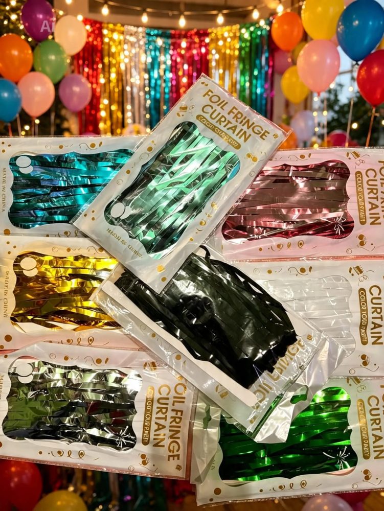 Cortina para fiesta de cumpleaños c/u
