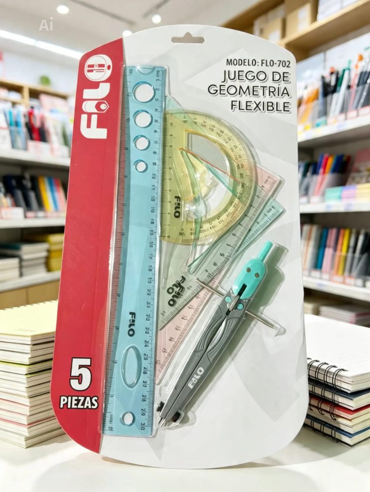 Juego de geometría flexible c/u